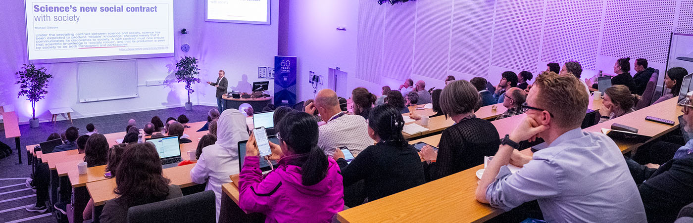 Presentation taking place in a lecture theatre